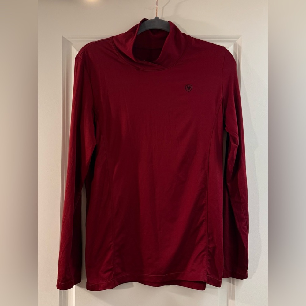 Ariat Long Sleeve Shirt / Top / Tee - Ariat Tek - Red / Black Sz L - Gently Used